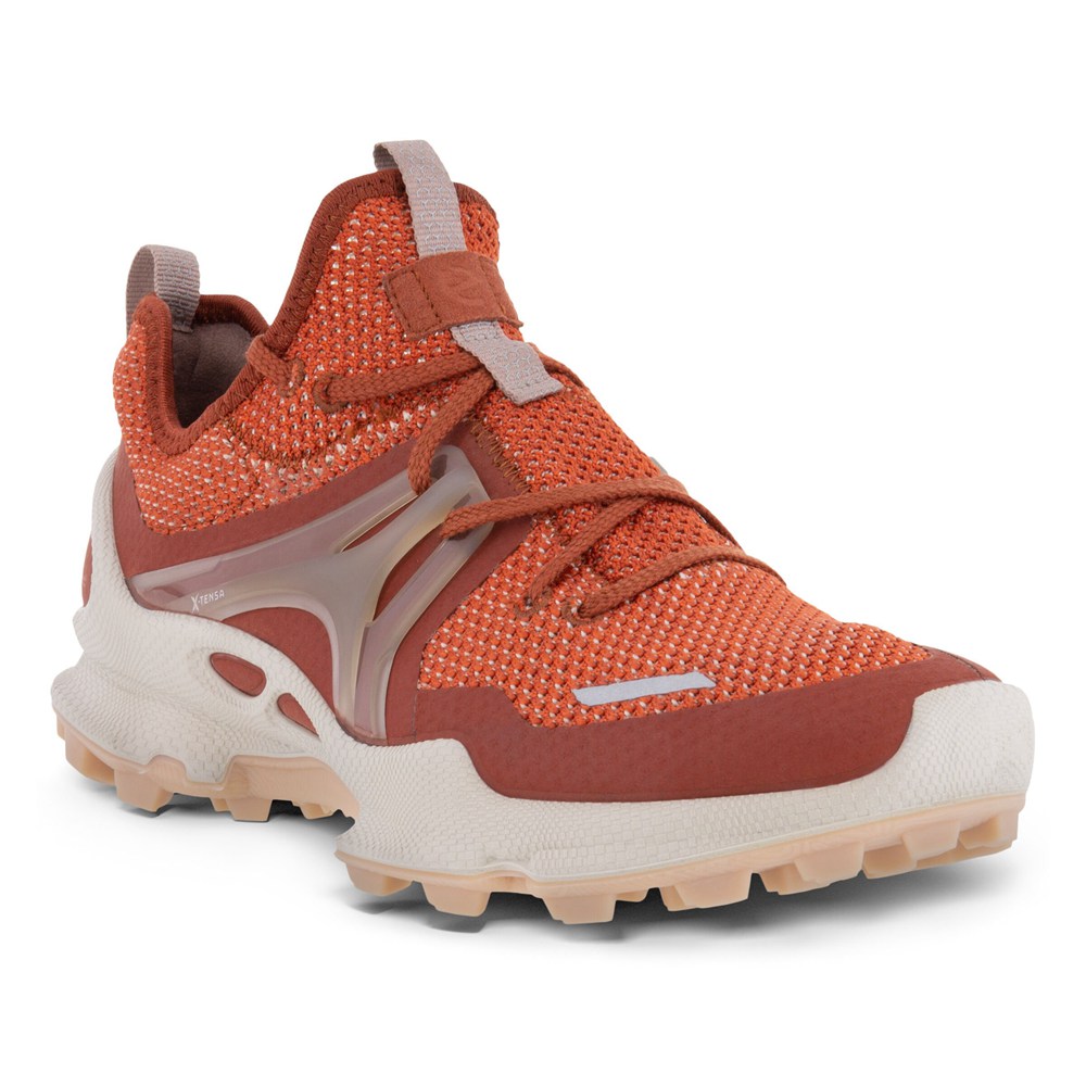 Womens Hiking Shoes - ECCO Biom C-Trail Low Tex - Orange - 0263PNTYD